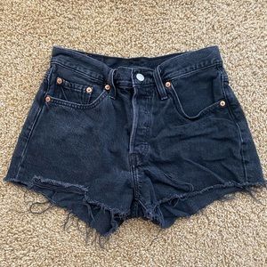 Levi’s 501 Black High Rise Shorts